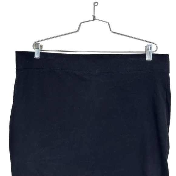 Torrid 2 Mesh Shadow Striped Knit Pencil Midi Skirt Black - Picture 4 of 9